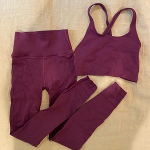 Fabletics leggings & sports bra set
